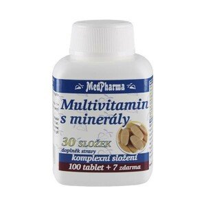 Multivitamin s minerály 30 složek 107 tablet