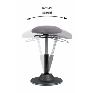 ANTARES balanční stolička Hola grey - aktivní sezení