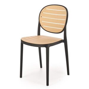 Halmar Jídelní židle K529 - černá/natural