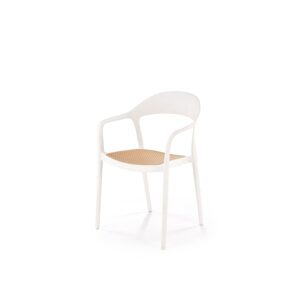 Halmar Stohovatelná jídelní židle K530 - bílá