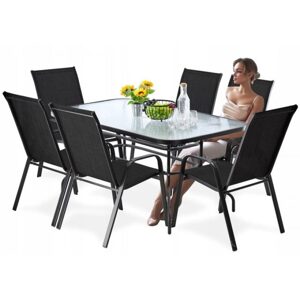 Zahradní set stůl + 6 židlí