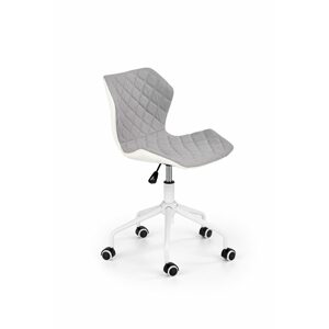 Halmar Dětská židle Matrix 3, bílá/světle šedá