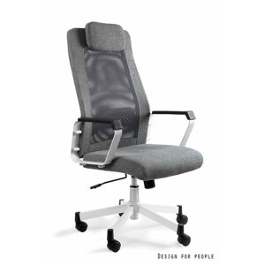 UNIQUE Kancelářská židle Fox, šedá/bílá