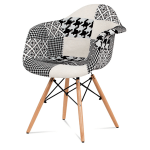 Jídelní židle CUBO – masiv buk, patchwork