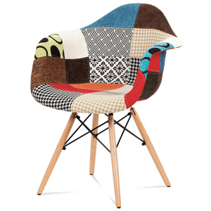 Jídelní židle COLORI – masiv buk, patchwork