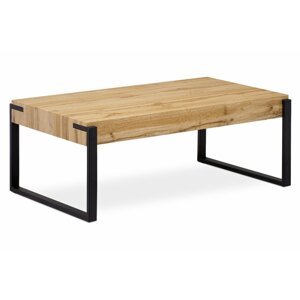 Konferenční stolek TEGOL — dub, kov, 110×60 cm