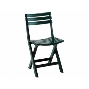 Zahradní skládací židle FOLDI 4 ks — zelená, plast