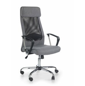 Kancelářská otočná židle ZOOM - látka, šedá
