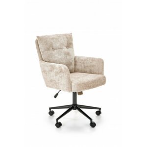 Kancelářská otočná židle FLORES — látka, béžová