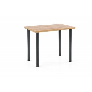 Jídelní stůl MODEX 2 –⁠ 90x60x75, kov/dřevo, dub votan