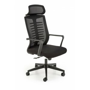 Kancelářská židle FABIO - látka, síť, černá