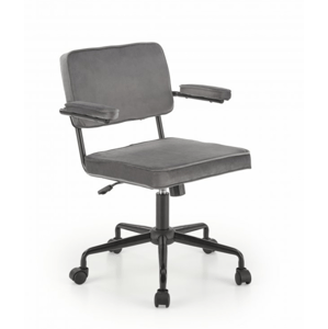 Kancelářská židle FIDEL — látka, šedá