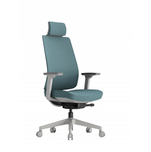 Kancelářská ergonomická židle OFFICE PRO K50 — bílá, více barev Modrá