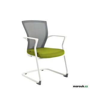 Jednací kancelářská židle Office More MERENS WHITE MEETING — více barev Zelená BI 203